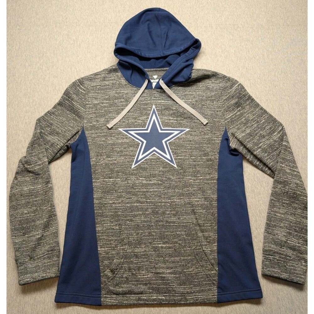 Fanatics Men's Dallas Cowboys Blue/gray lightweight hoodie shirt size M